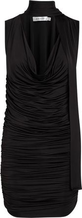 Aya Muse Brise Scarf-effect Stretch-jersey Mini Dress - Black - Xxs (UK4 / Xxs)
