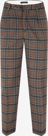 Bsettecento Karo-Flanellhose im Baggy Fit
