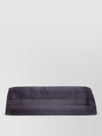 Dolce & Gabbana silk pleated polka-dot cummerbund belt