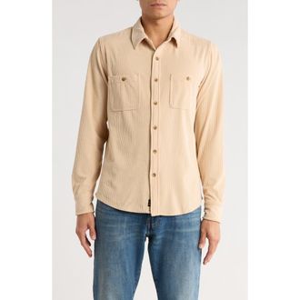 Lucky Brand Mason Corduroy Twill Button-Up Shirt in Ginger Root at Nordstrom Rack, Size Xx-Large