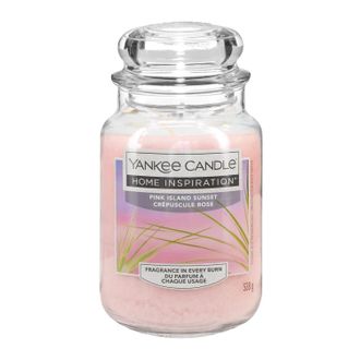 Yankee Candle Company Pink Island Sunset, candela in giara grande Yankee Candle