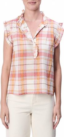 Dear John Denim Chatra Ruffle Top In Picnic Plaid