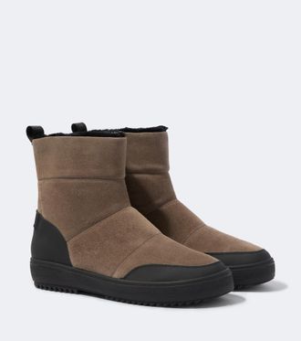 Bogner Shearling-lined suede ankle boots