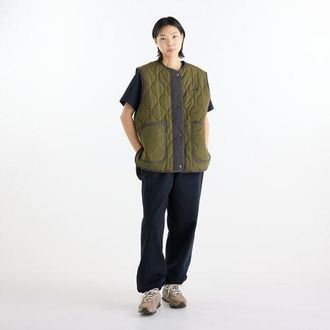 New Balance Donna Quilted Vest in Marrone, Nylon, Taglia XL