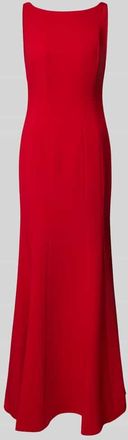 Lauren Ralph Lauren Abendkleid mit Rundhalsausschnitt Modell MIRHILT in Rot, Gr&ouml;&szlig;e 40