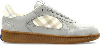 Burberry Schoenen, Dames, Grijs, 37 1/2 EU, Leer, Lage Sneakers