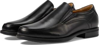 Florsheim Midtown Moc Toe Slip-On Mens Lace Up Moc Toe Shoes Black : 10.5 D (M), Full Grain leather