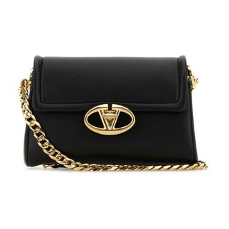 Valentino Garavani VLogo Shoulder Bag - Dames - Schoudertassen - Zwart - ONE Size - Leer - Tassen