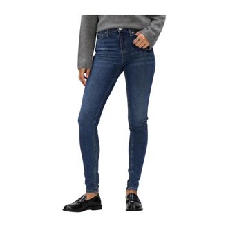 Tommy Jeans Nora MR Skny Ei1256 - Dames - Jeans - Blauw - Maat: W32 L32 Katoen