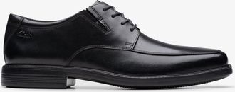 Clarks Cosgrove Schort Zwarte Leren Schoenen