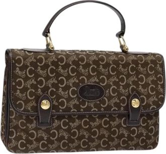 Celine Tweedehands Canvas handtassen - Dames - Vintage Handtas - Bruin - ONE Size - Vintage
