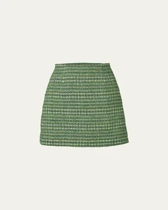 Carolina Herrera Tweed Mini Skirt