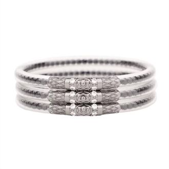 BuDhaGirl Womens Three Queens Bracelet In Black Spinel
