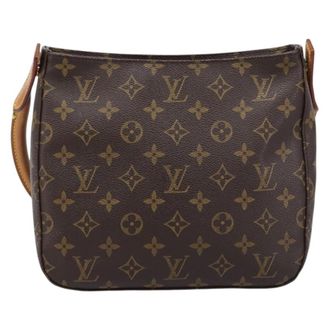 Louis Vuitton Looping Monogram Canvas Brown Canvas Handbag (Pre-Owned)