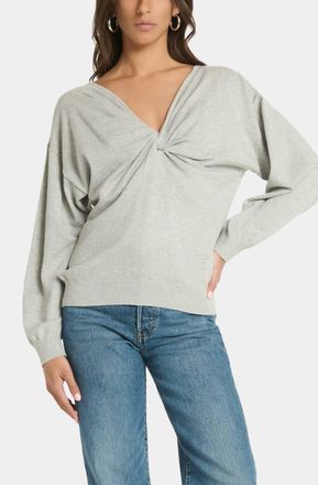 Nation Ltd Jolie Sweater In Heather Grey