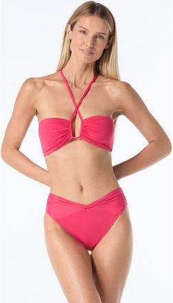 Vince Camuto Bandeau Bra Swim Top in Geranium at Nordstrom, Size X-Small
