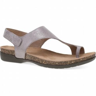 Dansko Womens Reece Casual Leather Sandal In Dusty Lilac