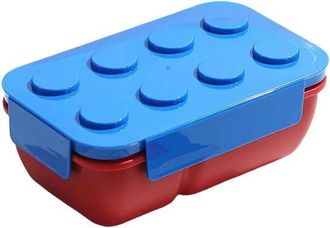 OEM Fiambrera Bento Colorida Con Forma De Bloques De Construcci&oacute;n, De 1050 Ml, Fiambrera Grande Y Port&aacute;til Para Ensalada De Frutas