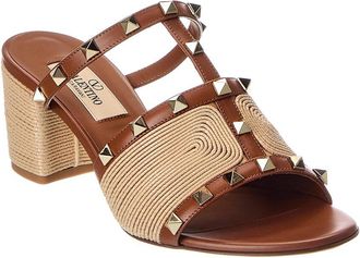 Valentino Rockstud 60 Leather Sandal