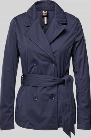 Colmar Trenchcoat mit Bindeg&uuml;rtel in Marine, Gr&ouml;&szlig;e 34
