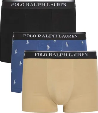 Polo Ralph Lauren Classic Stretch-cotton Trunks - set of Three - Multicoloured - XL