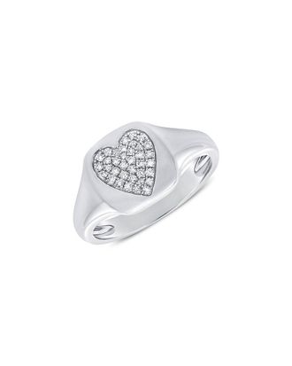 Sabrina Designs 14K 0.09 Ct. Tw. Diamond Signet Ring