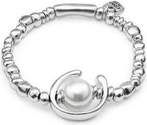 UNOde50 Luna Pearl Bracelet in Silver at Nordstrom, Size Medium