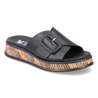 Rieker Womens Meg Buckle Sandal In Black