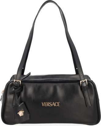 Versace Black Logo Shoulder Bag