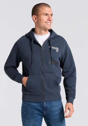 Replay Kapuzensweatjacke REPLAY, Herren, Gr. XXL, navy, Sweatware, Obermaterial: 100% Baumwolle, normal, ohne Ausschnitt, angesetztes B&uuml;ndchen, Sweatjacken K