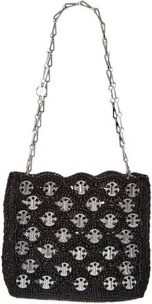 Paco Rabanne Sparkle Raffia Shoulder Bag