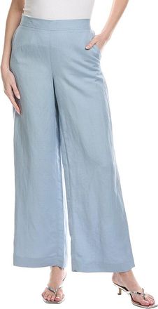 Kenneth Cole Refined Flat Front Linen-Blend Pant