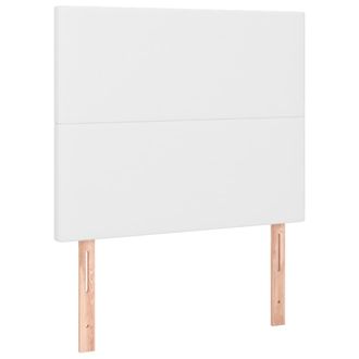 vidaXL Cabeceros 2 Unidades De Cuero Sint&eacute;tico Blanco 80x5x78/88 Cm Vidaxl