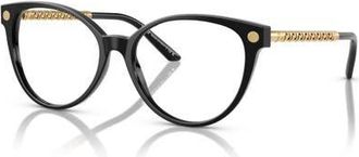 Versace 52mm Cat Eye optical glasses in Black at Nordstrom
