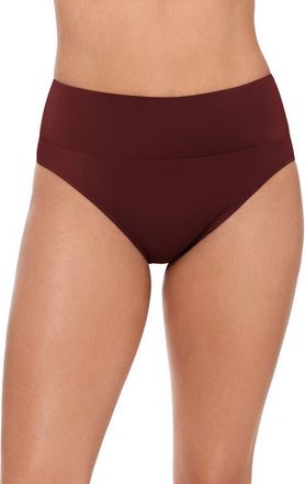 S3 Ultra High Waist Banded Swim Bottoms in Sangria at Nordstrom, Size X-Large