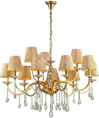 Dmora L&aacute;mpara De Techo Ranzo, Estructura De Vidrio, Oro