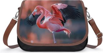 Generic Flamingo in Water Fashion Womens Crossbody Bags Novelty Handbag Shoulder Bag Purse
