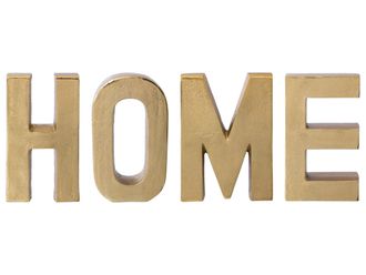 Schubiger M&ouml;bel Schriftzug Home, Gold H: 20 cm