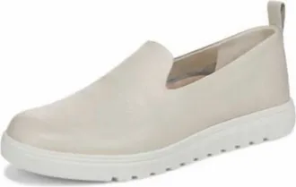 Vionic Womens Uptown Willa Slip On Sneakers In Cream Tumbled Leather