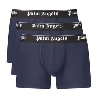 Palm Angels Bottoms, male, Blue, Size: 2XL Classic Tri-Pack Boxer Shorts