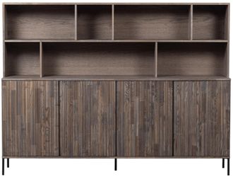 De Eekhoorn Grosser, massiver Wandschrank New Lewison 200 x 150 cm, 4-t&uuml;rig - Espresso