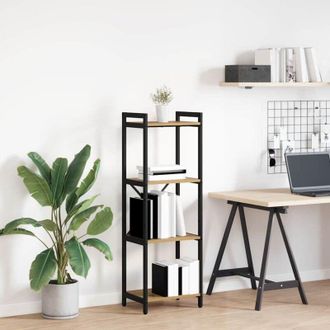 vidaXL Libreria rovere artigianale 40 x 30 x 118 cm Legno multistrato - Vidaxl