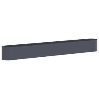 vidaXL Cama De Jard&iacute;n Elevada Gris Antracita 360 X 40 X 40 Cm Vidaxl