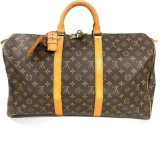 Louis Vuitton Brown Monogram Canvas Boston Bag (Pre-Owned)