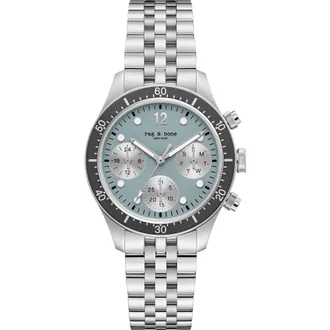 Rag & Bone Greer Multifunction Bracelet Watch, 38mm in Silver-Tone at Nordstrom