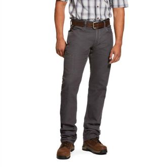 Ariat Mens Rebar M4 Durastretch Stackable Straight Leg Pant In Grey