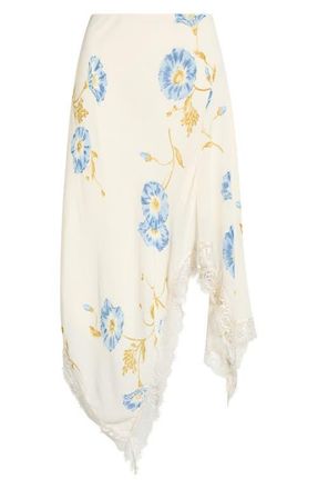 Reformation Liliana Lace Handkerchief Hem Skirt in Glorious at Nordstrom, Size 12