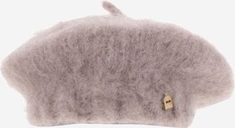 Myssyfarmi Womens Wool Basket Beret Pink Finnshep Hat