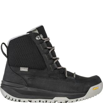 Oboz Footwear Womens Jourdain Mid Insulated Waterproof Boots In Black Sea