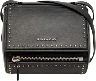 Givenchy Pre-owned Cross Body Bags, female, Black, Size: ONE SIZE Pre-owned Pandora Box Crossbody Bag